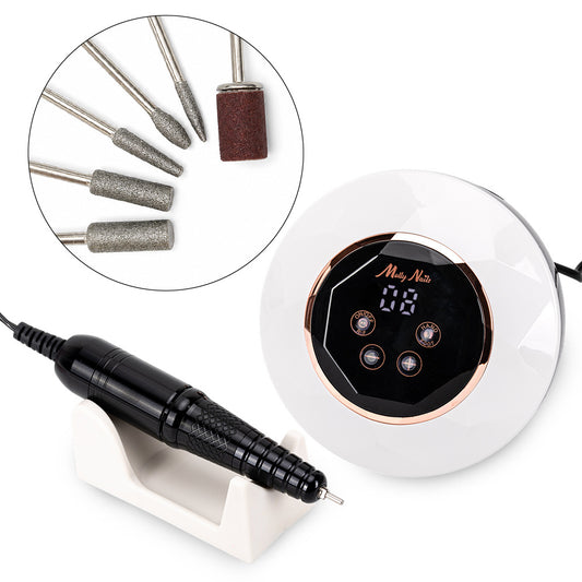 MollyNails 68W Nail Drill for Manicures and Pedicures, White, M23, 50,000 RPM Κωδ.50410.